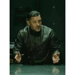 Tom Hardy MobLand Bomber Leather Jacket